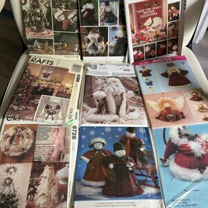 McCall Christmas Collection of Vintage Crafts sewing Patterns set of nine